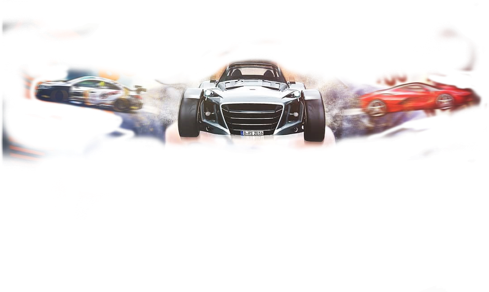 Speeding Cars Artistic Blur Effect PNG