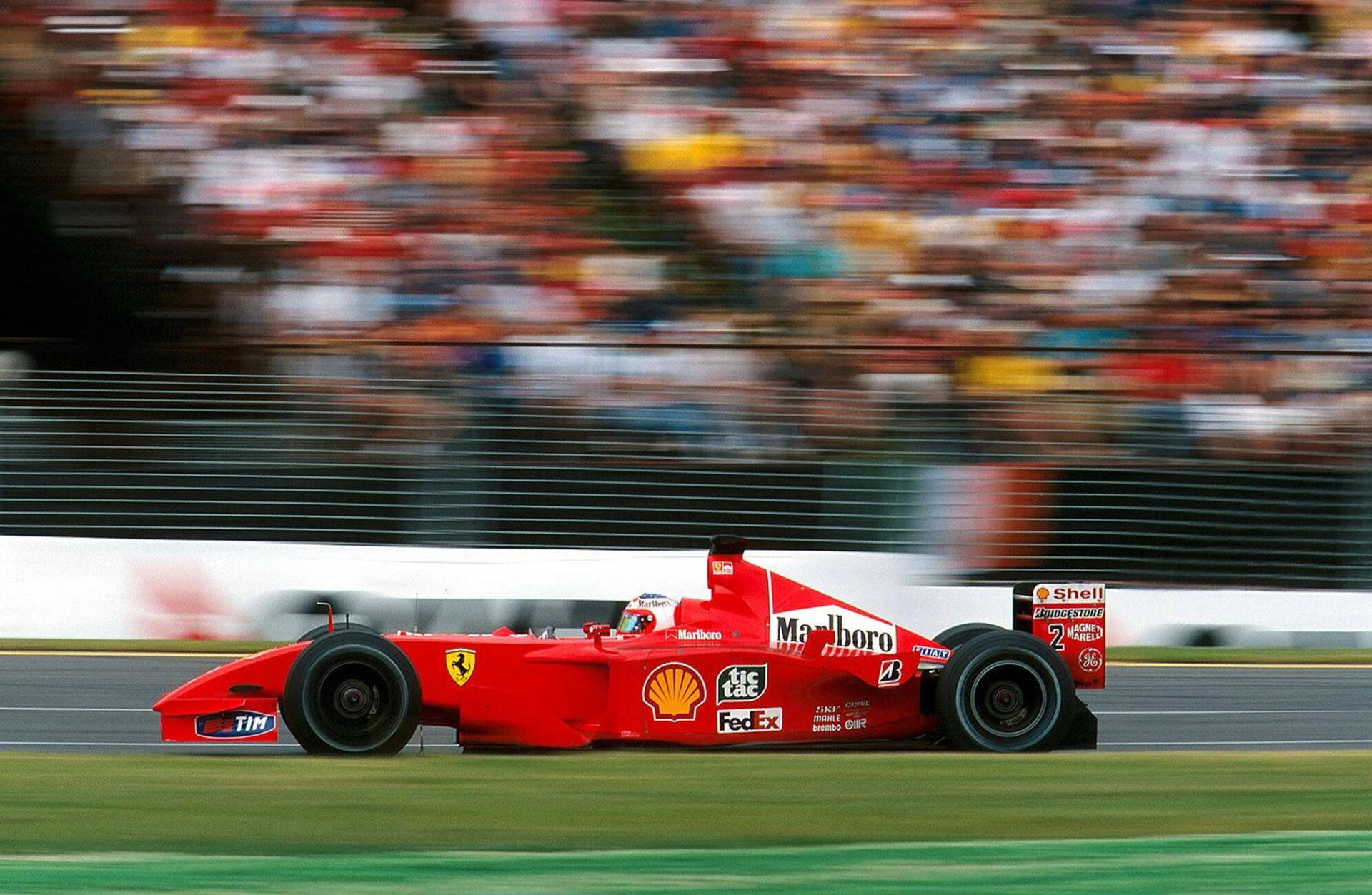 Speeding Michael Schumacher In Race