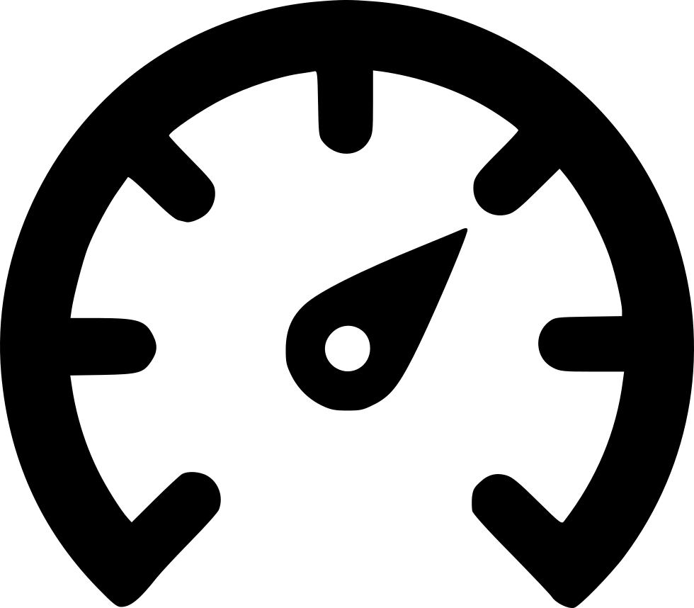 Speedometer Icon Simple Design PNG