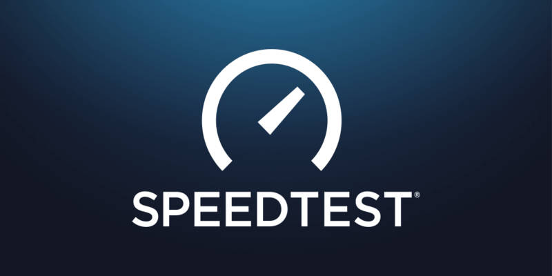 Logotipode Speedtest Azul Fondo de pantalla