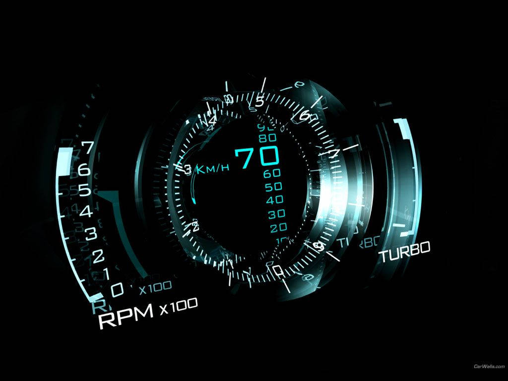 Hastighetstestturbo Speedometer Wallpaper