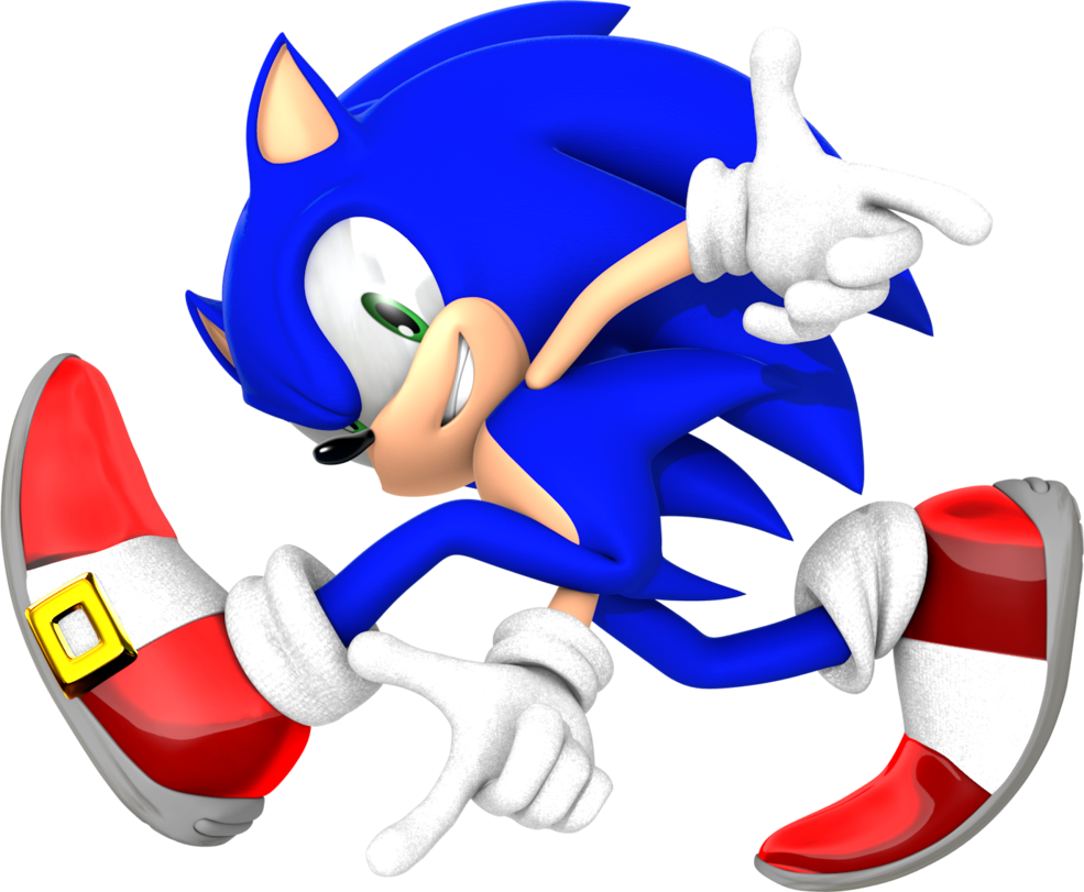 Speedy_ Blue_ Hero_ Pose.png PNG