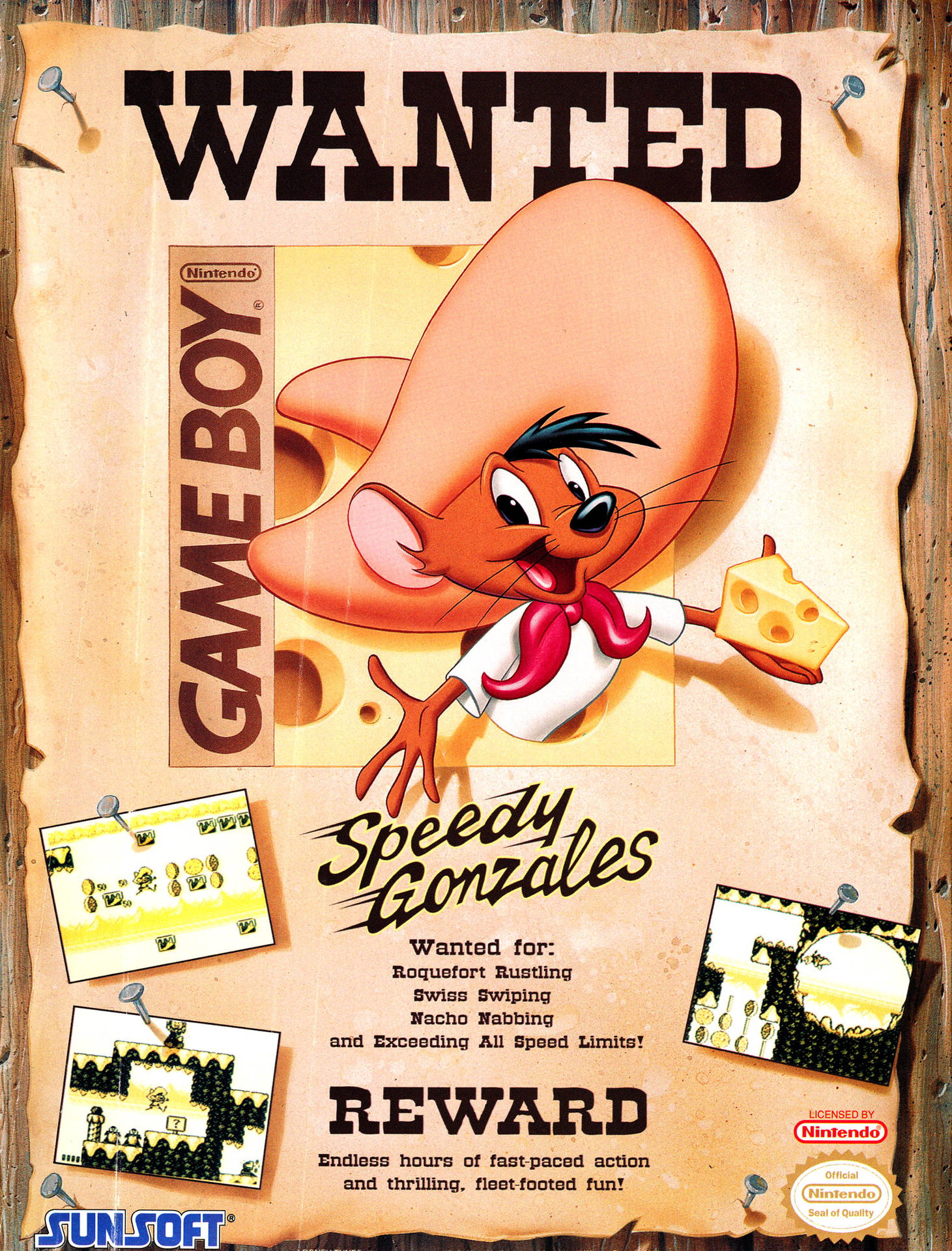 Speedy Gonzales Wanted Poster Wallpaper