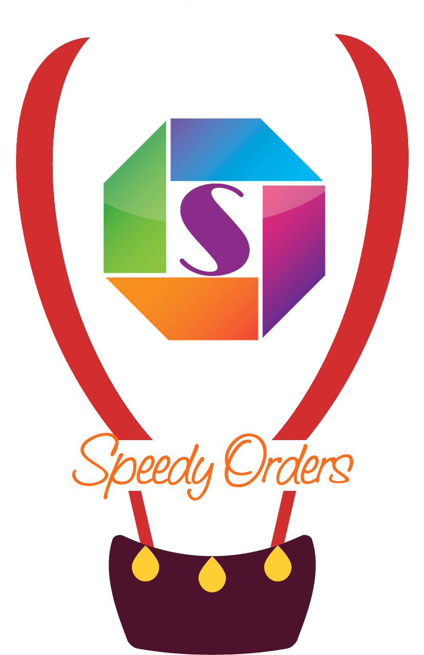 Speedy Orders Hot Air Balloon Logo PNG