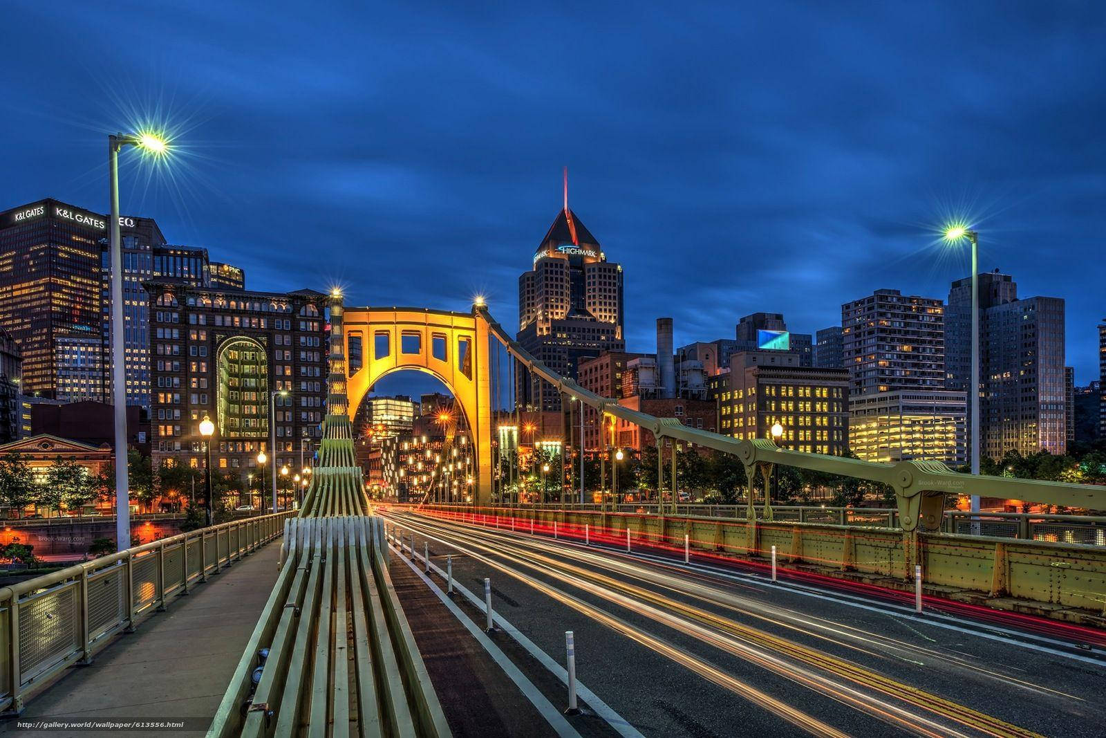 Speedy Pittsburgh Bridge Background