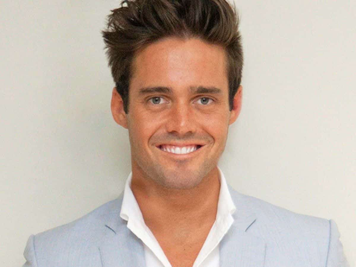 Spencer Matthews posing in a stylish outfit Wallpaper
