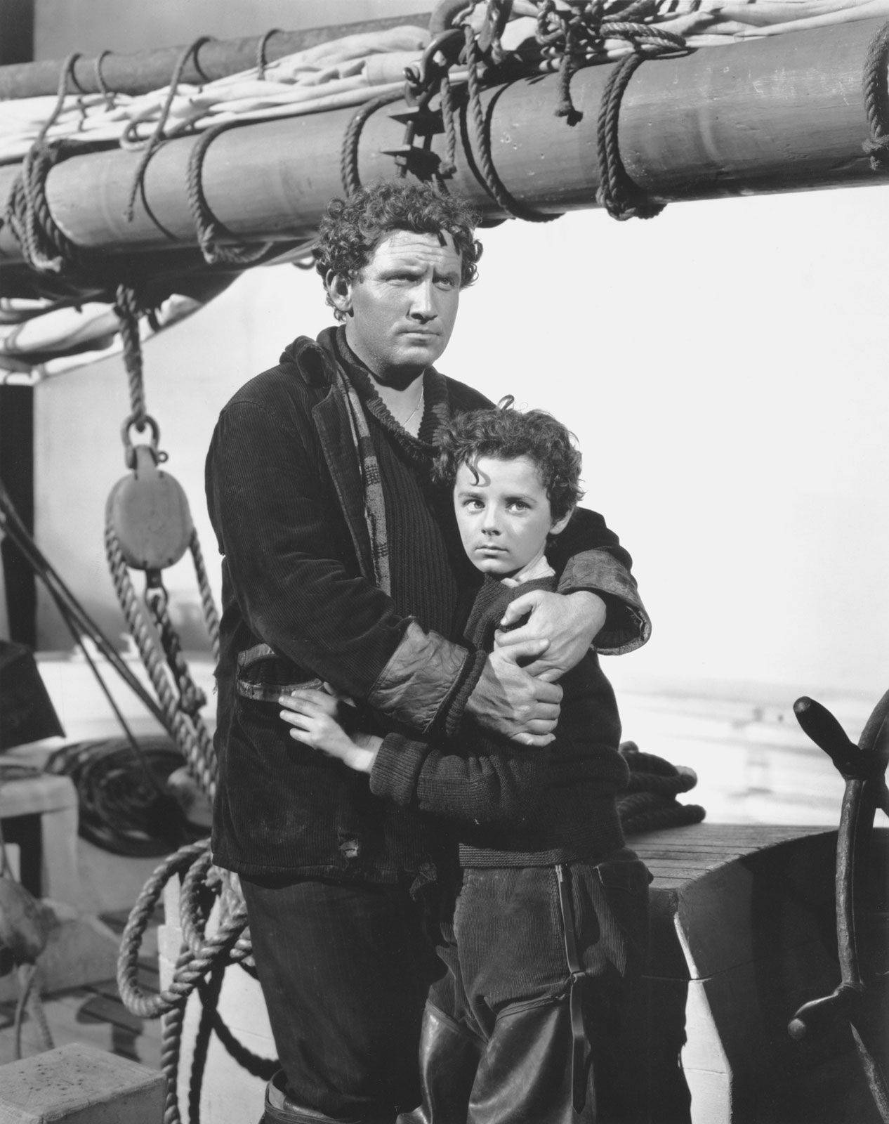 Spencer Tracy Captains Courageous 1937 Movie Wallpaper