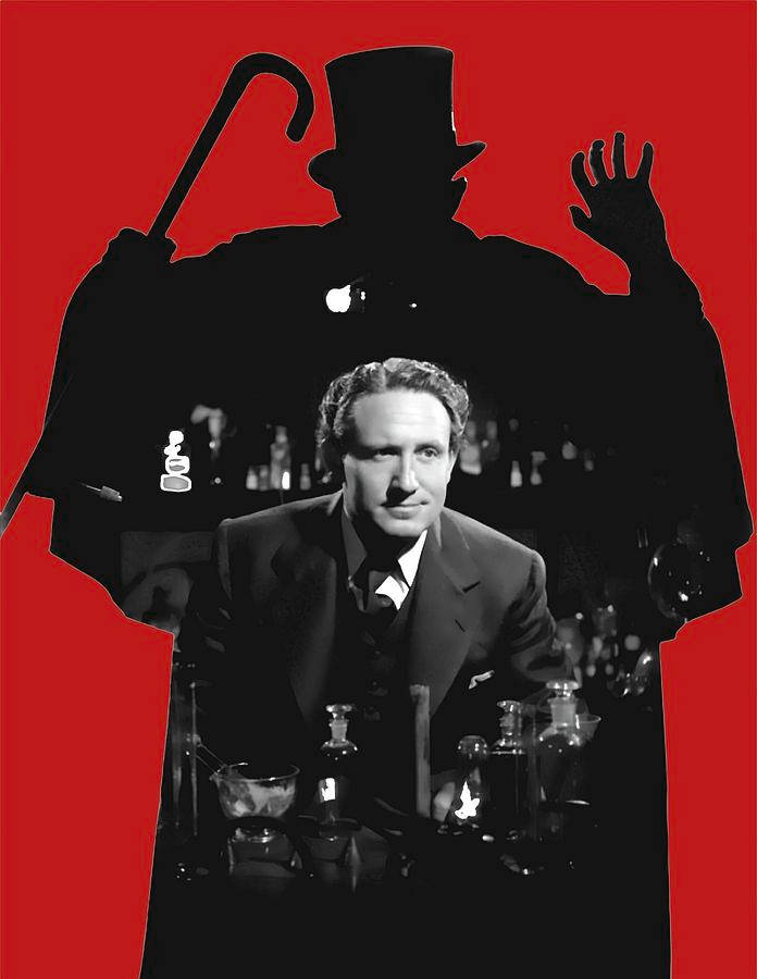 Locandinadi Spencer Tracy Per Il Film Dr. Jekyll E Mr. Hyde. Sfondo