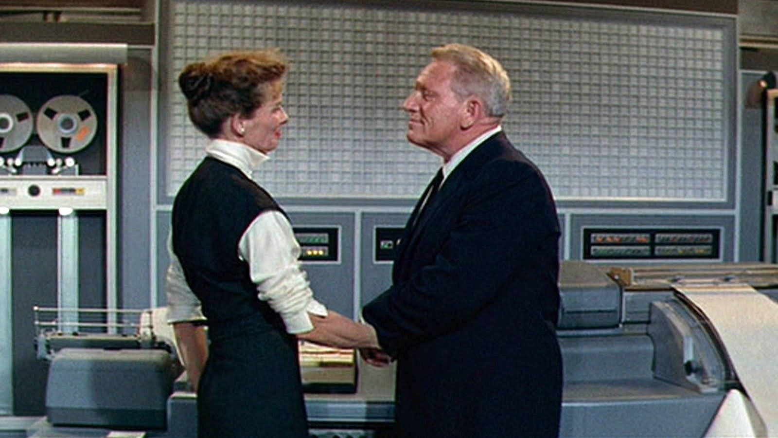 Spencer Tracy Katharine Hepburn Desk Set Movie Wallpaper