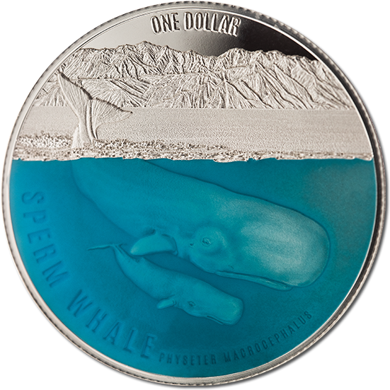 Sperm Whale Commemorative Coin PNG