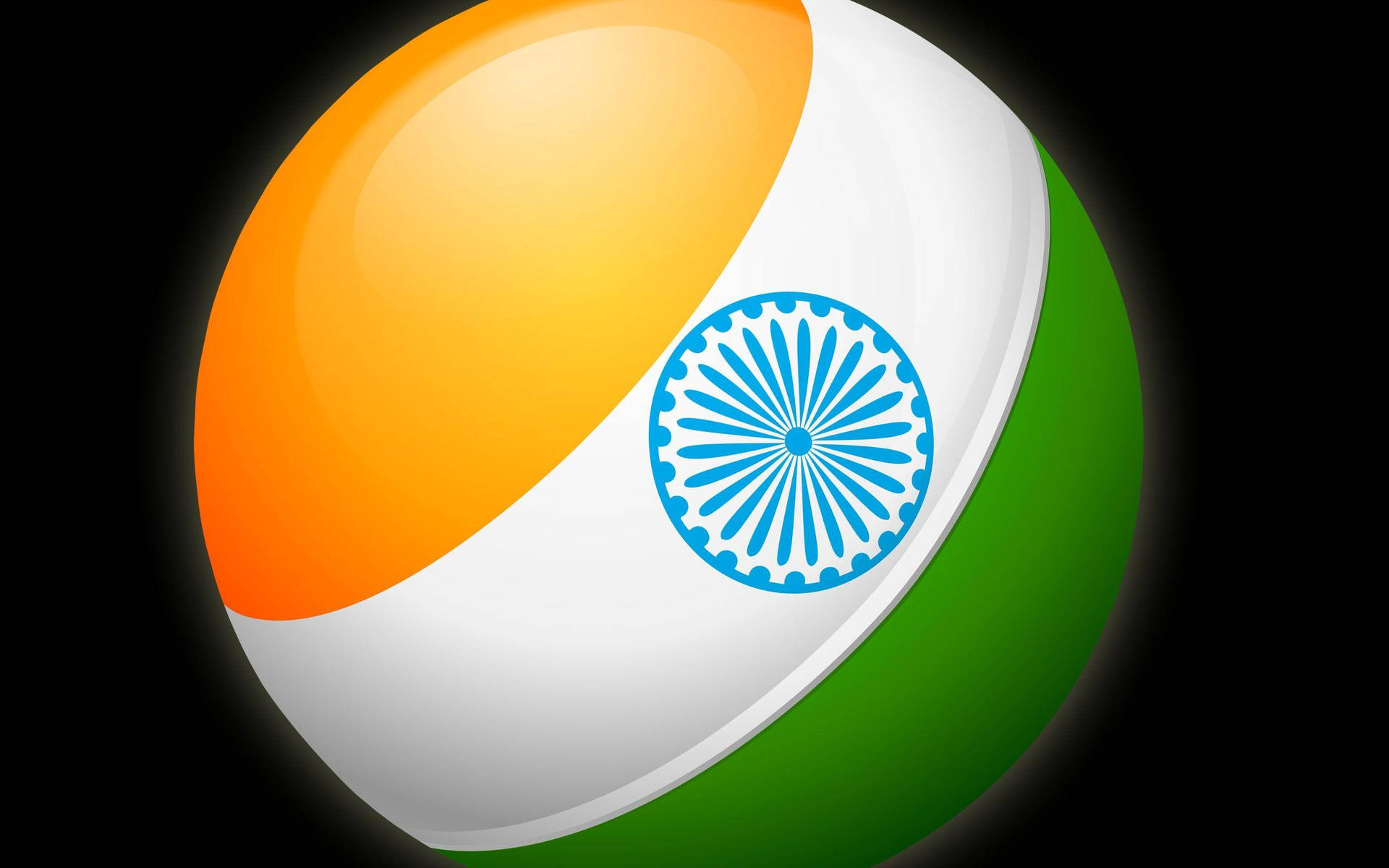 Sphere Indian Flag 4k Background