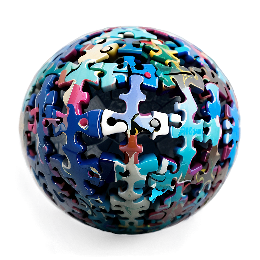 Download Spherical Puzzle Ball Png Oqk | Wallpapers.com