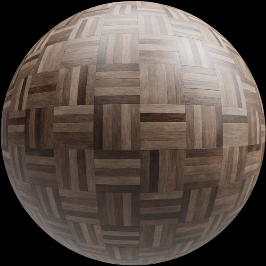 Spherical Wood Floor Pattern PNG
