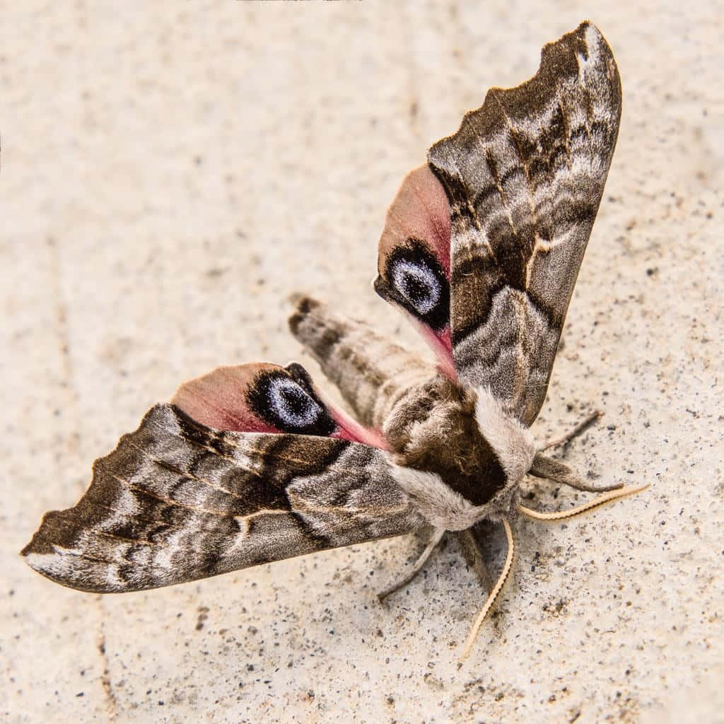 Sphinx Moth Eye Spots Wings Wallpaper