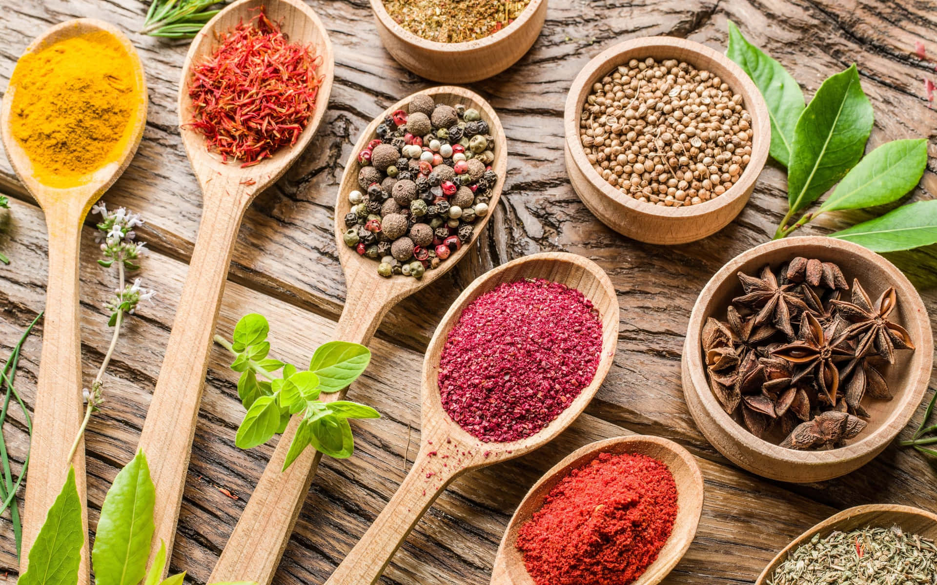Spice up your home with a variety of colorful, fragrant spices