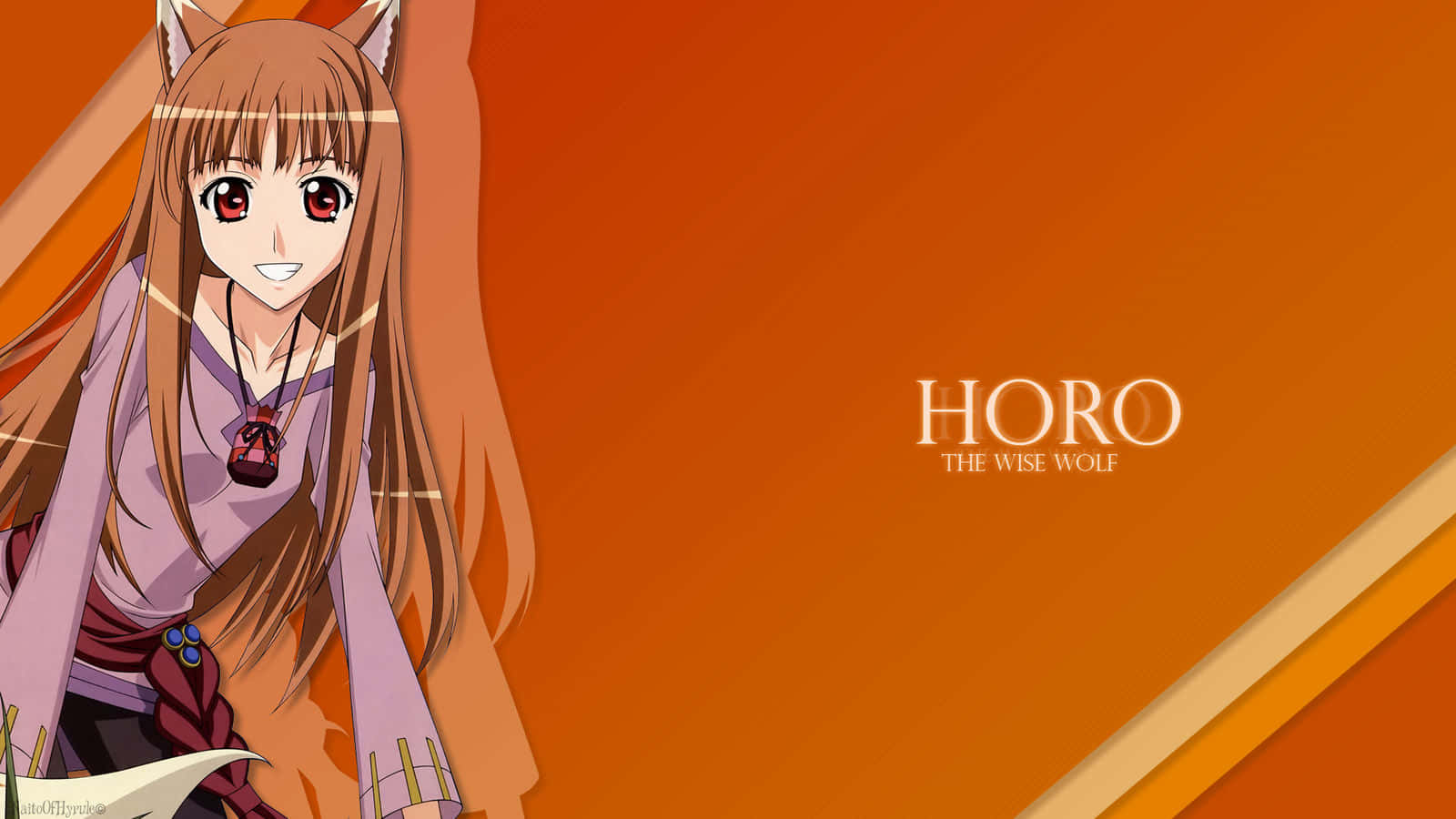 Wolf Named Holo and Spice Named Kastua Wallpaper