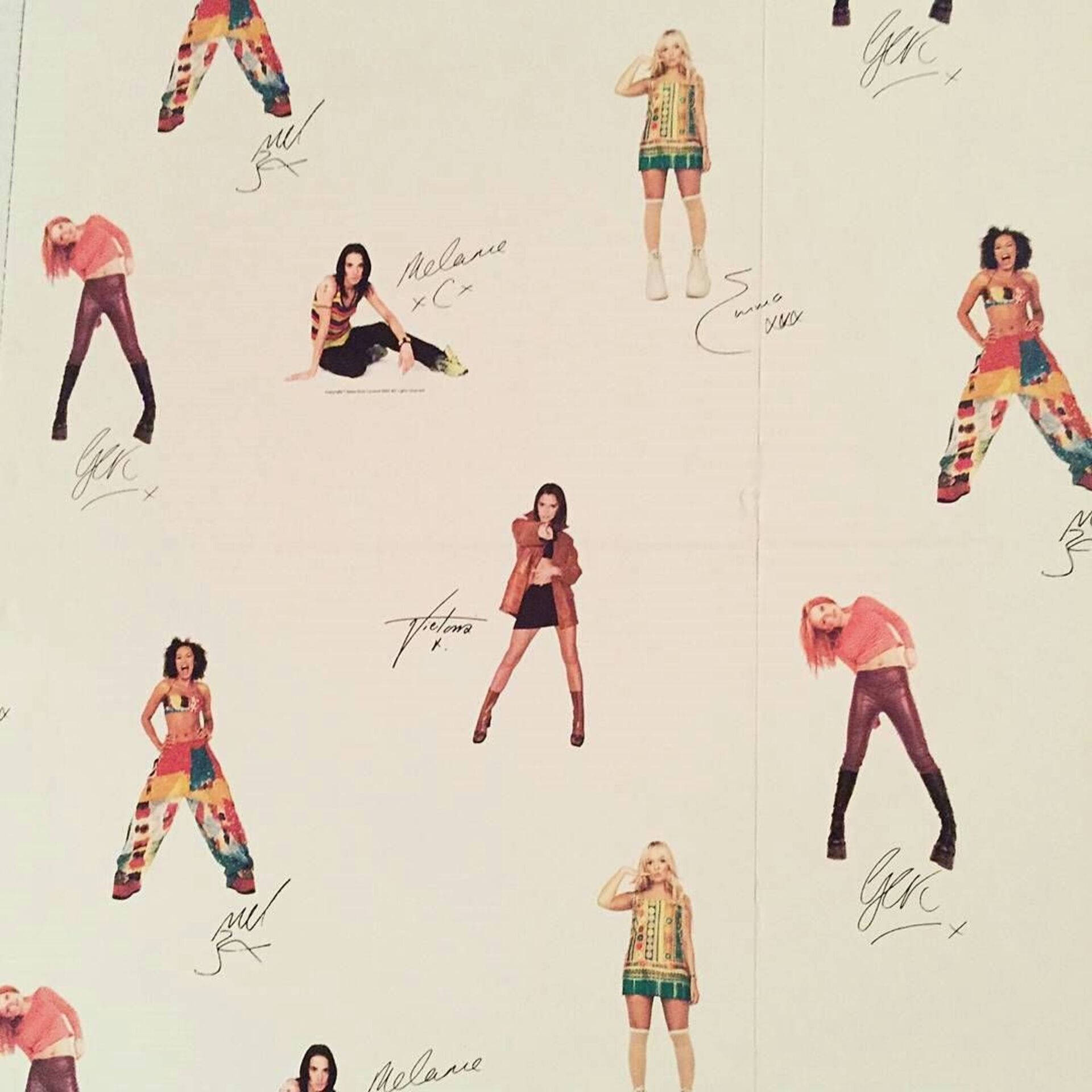 Spice Girls Patterned Art Background
