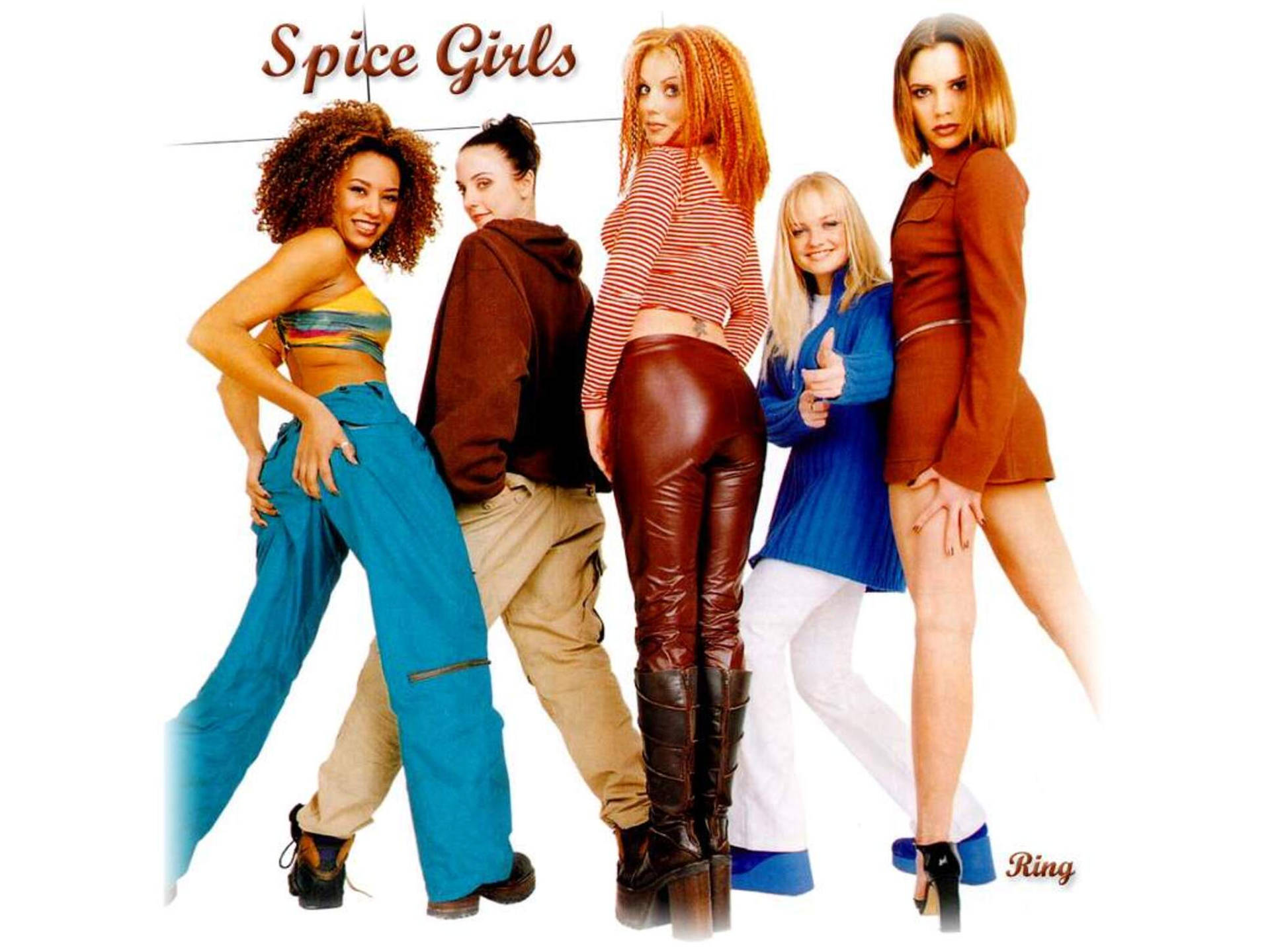 Spice Girls Pop Album Cover Background