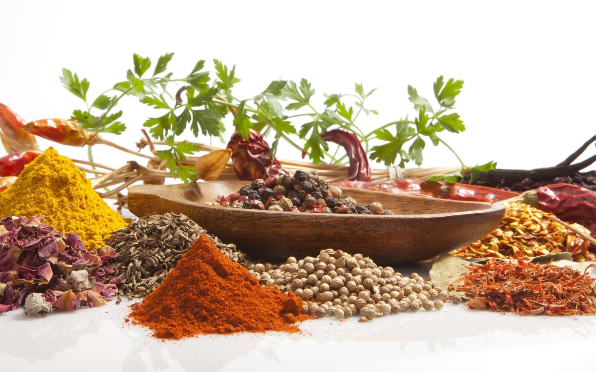 An array of vibrant and flavorful spices