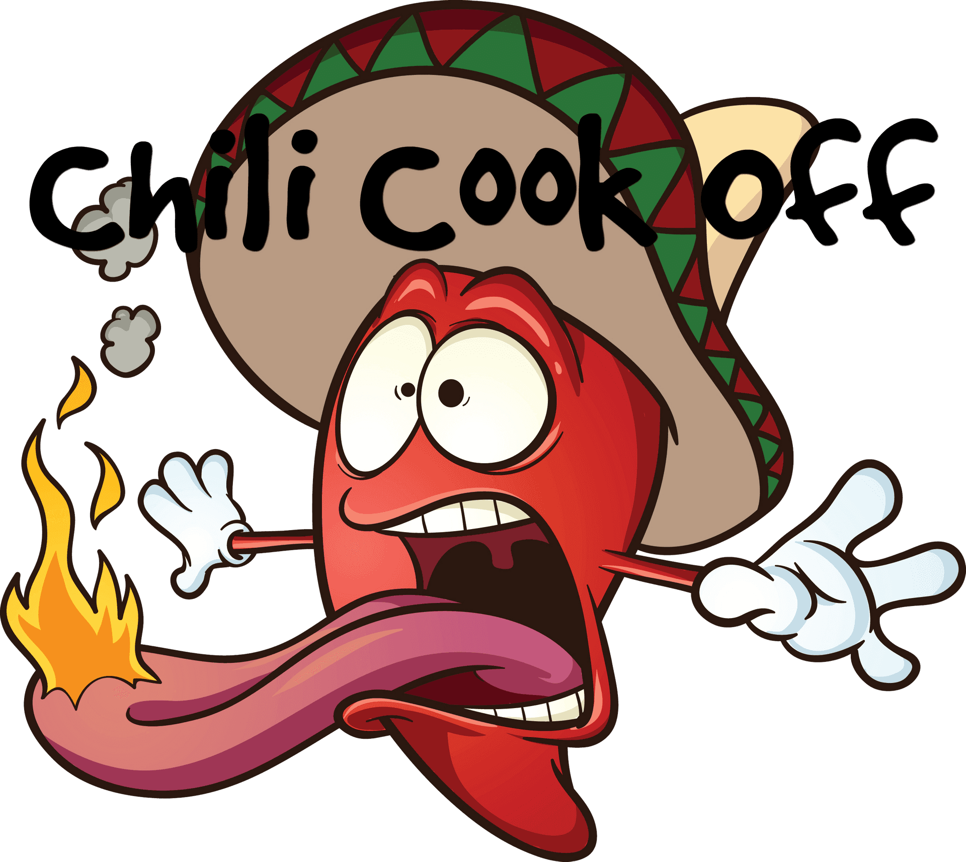 Spicy Chili Cookoff Cartoon PNG