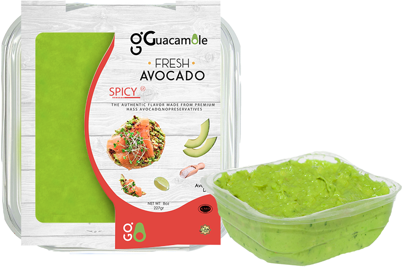 Spicy Guacamole Fresh Avocado Packaging PNG