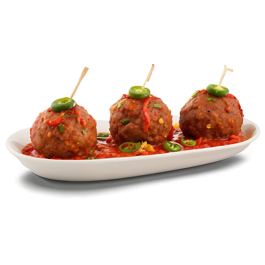 Spicy Meatball Tapas Png Awe60 PNG