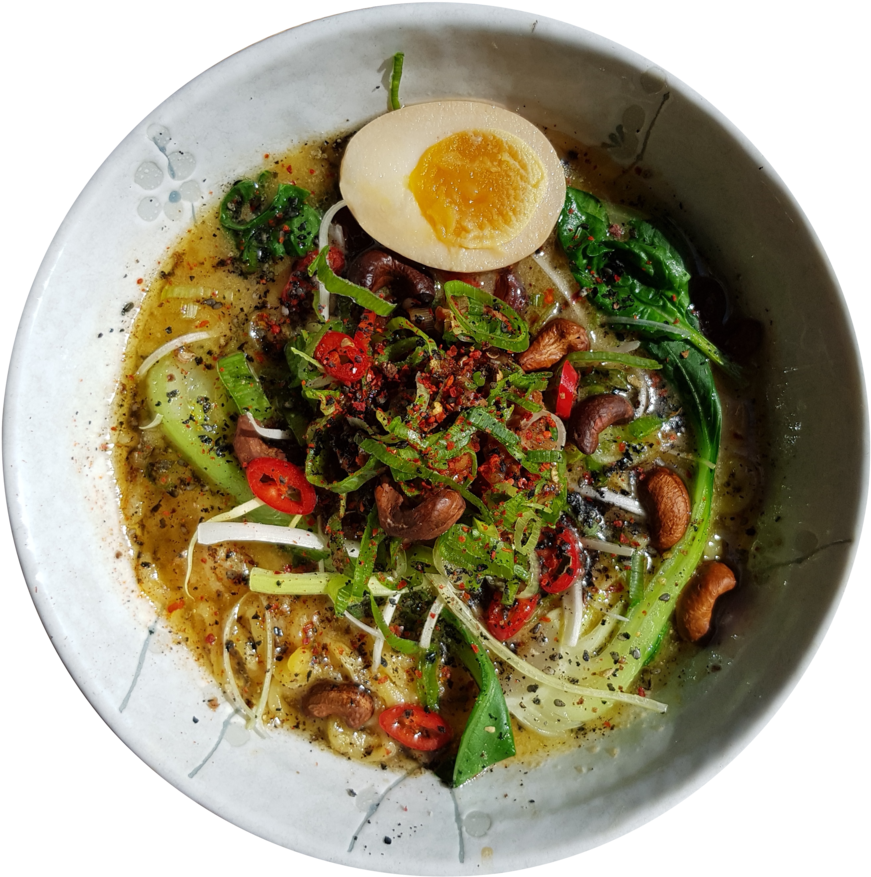 Spicy Ramen Bowlwith Egg PNG