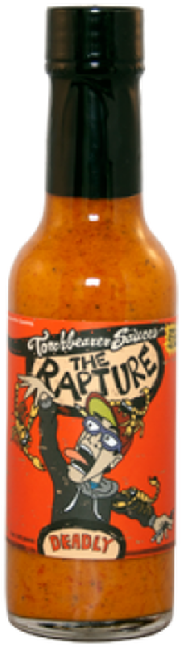 Spicy Rapture Hot Sauce Bottle PNG