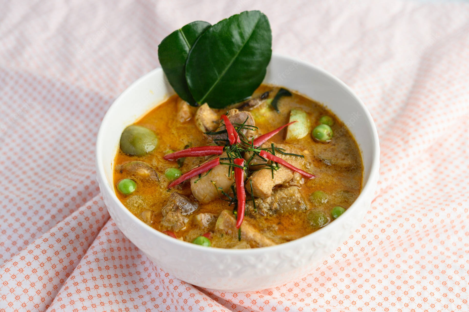 "Delectable Spicy Red Thai Curry Chicken Our Taste Buds Can't Resist" Wallpaper