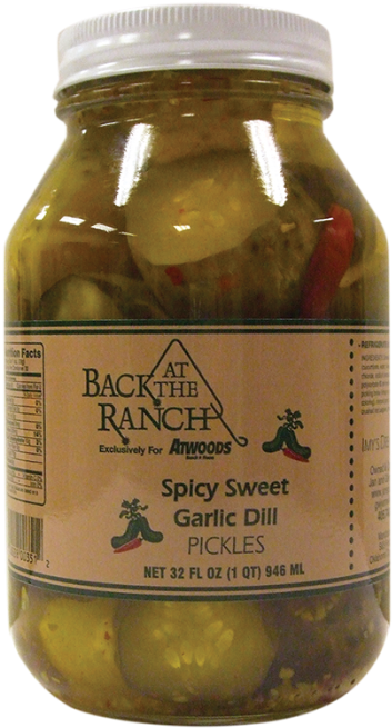 Spicy Sweet Garlic Dill Pickles Jar PNG