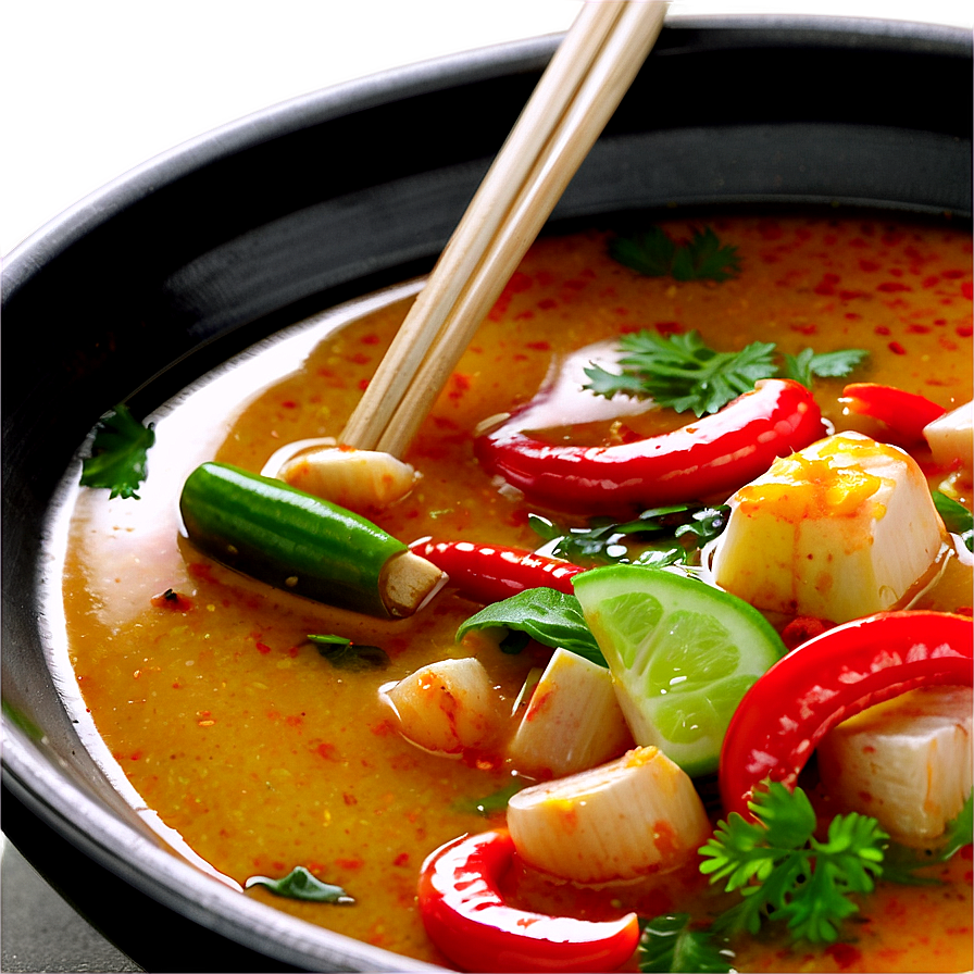 Spicy Thai Soup Png 05242024 PNG