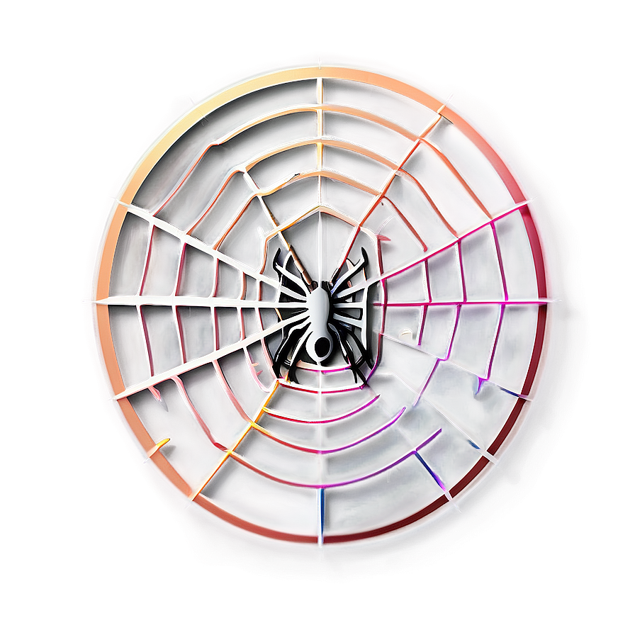 Spider Centered Web Artwork PNG