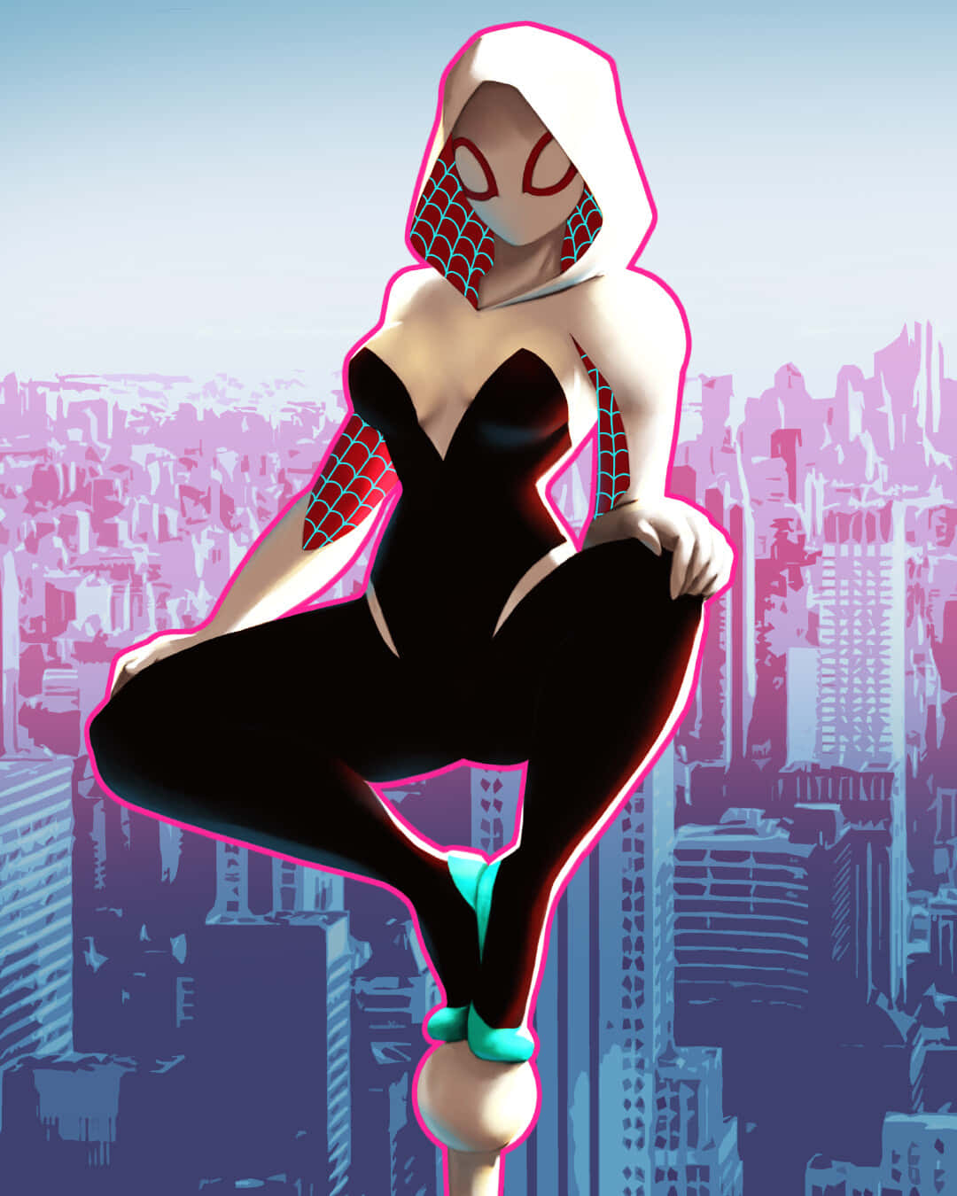 ¡sienteel Poder De Balancearte Por La Web Con Spider Gwen!
