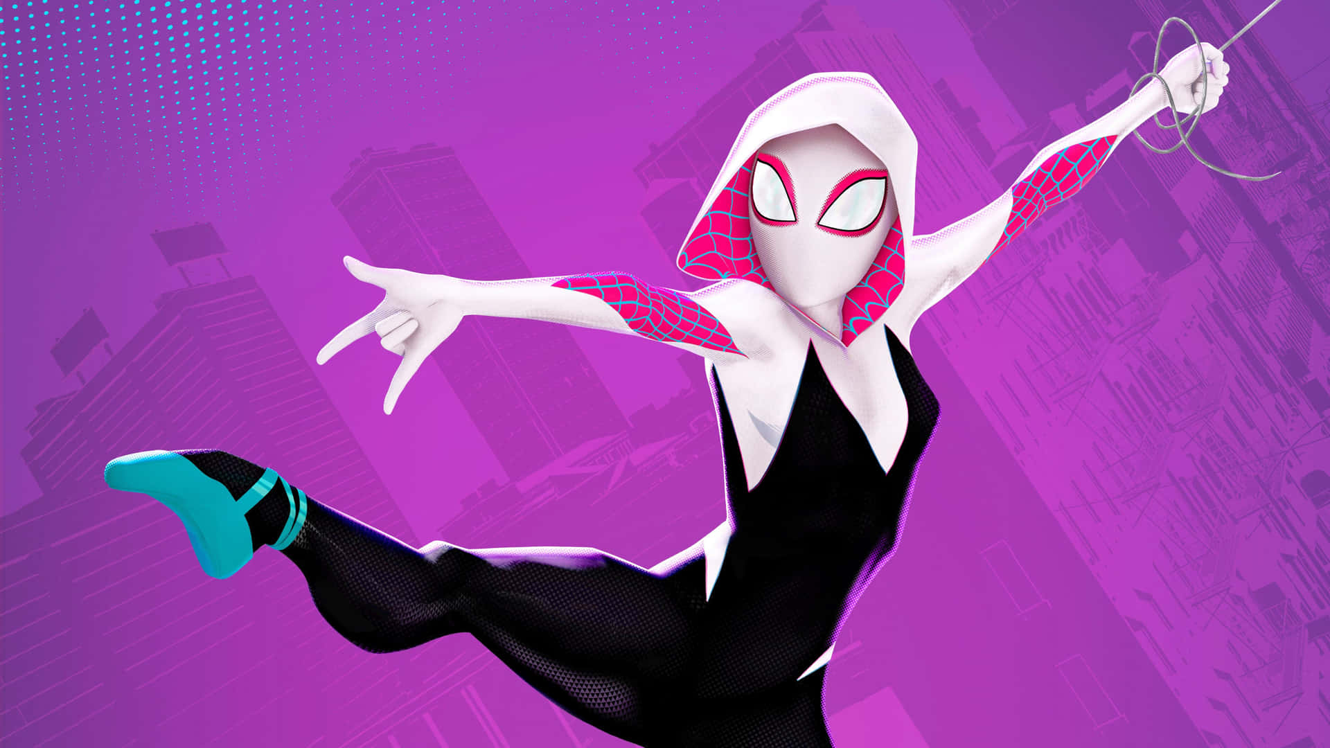 Spider Gwen take a leap of faith