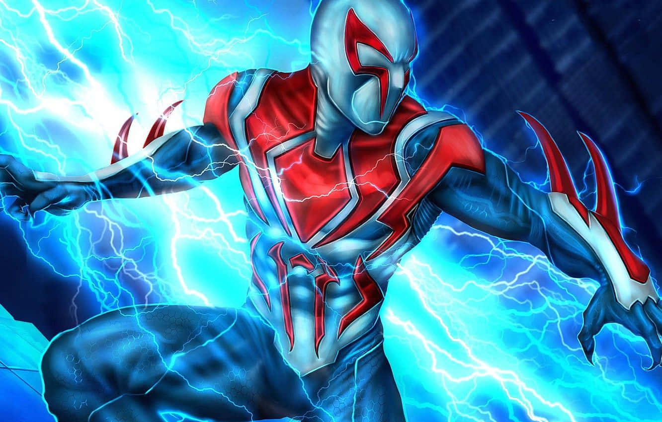 Spider-Man 2099 Swings into Action Wallpaper
