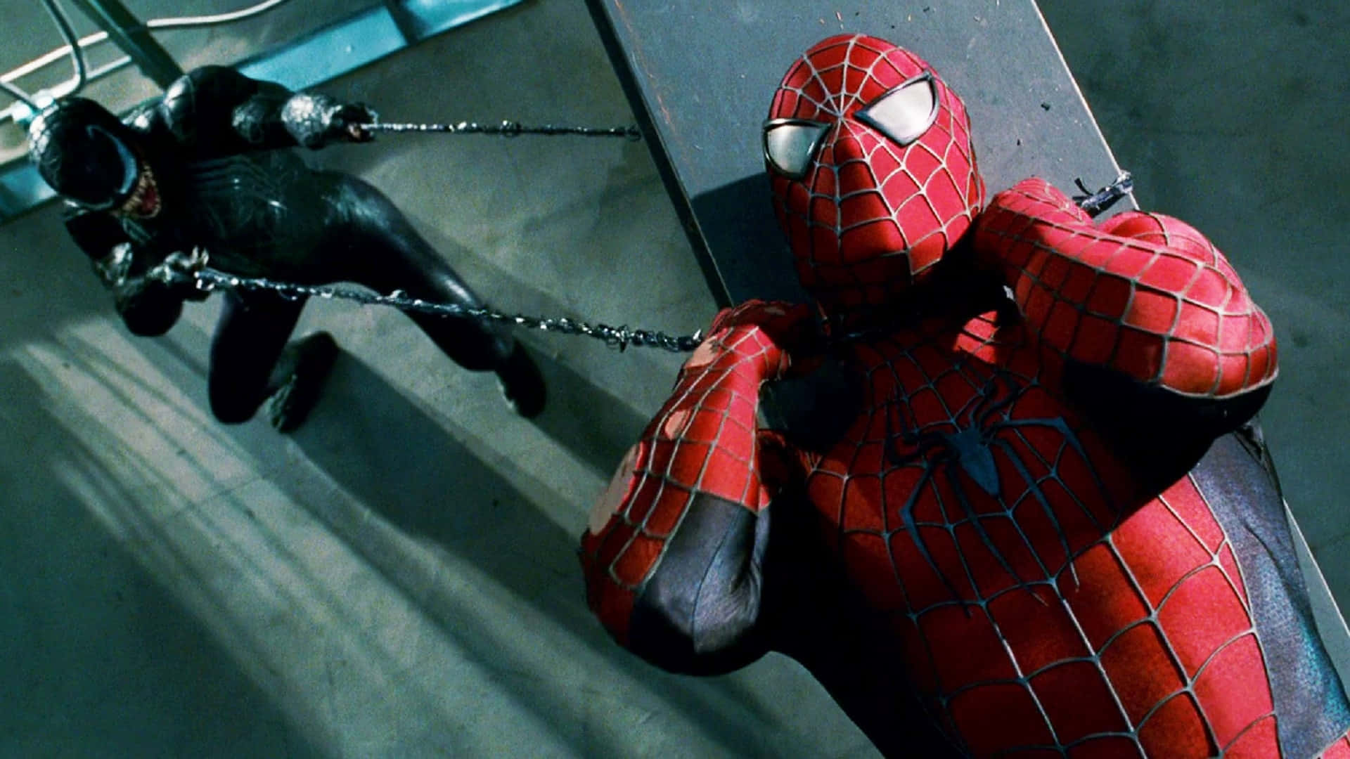 Spiderman Balanceándose Por La Ciudad En Spider-man 3. Fondo de pantalla