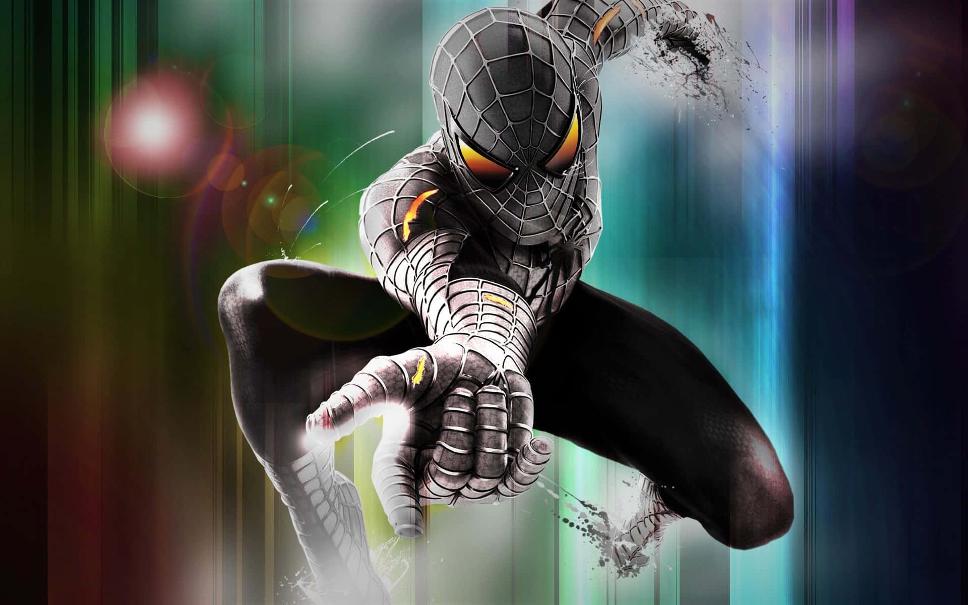 Spiderman 3: Spider-man Balanceándose Por La Ciudad Fondo de pantalla