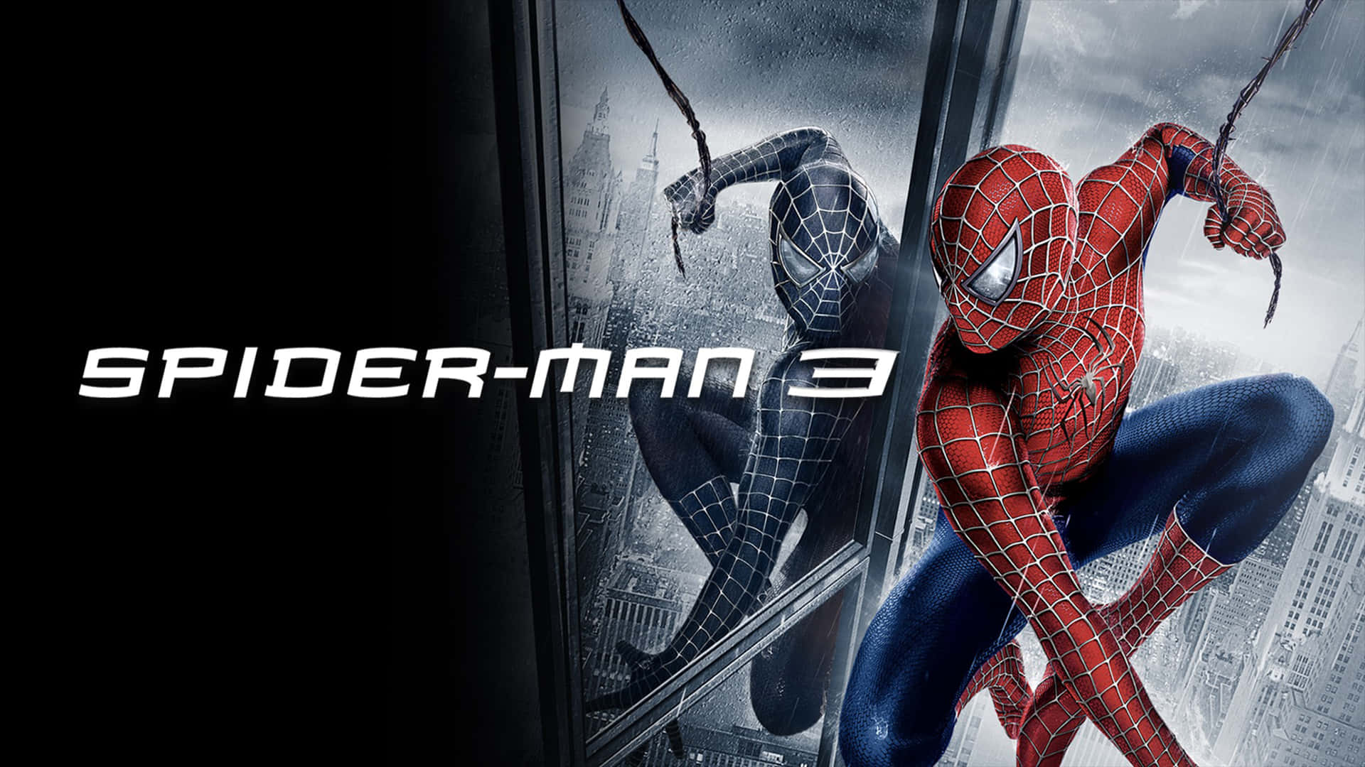 Spiderman 3 - El Superhéroe Balanceándose En Acción. Fondo de pantalla