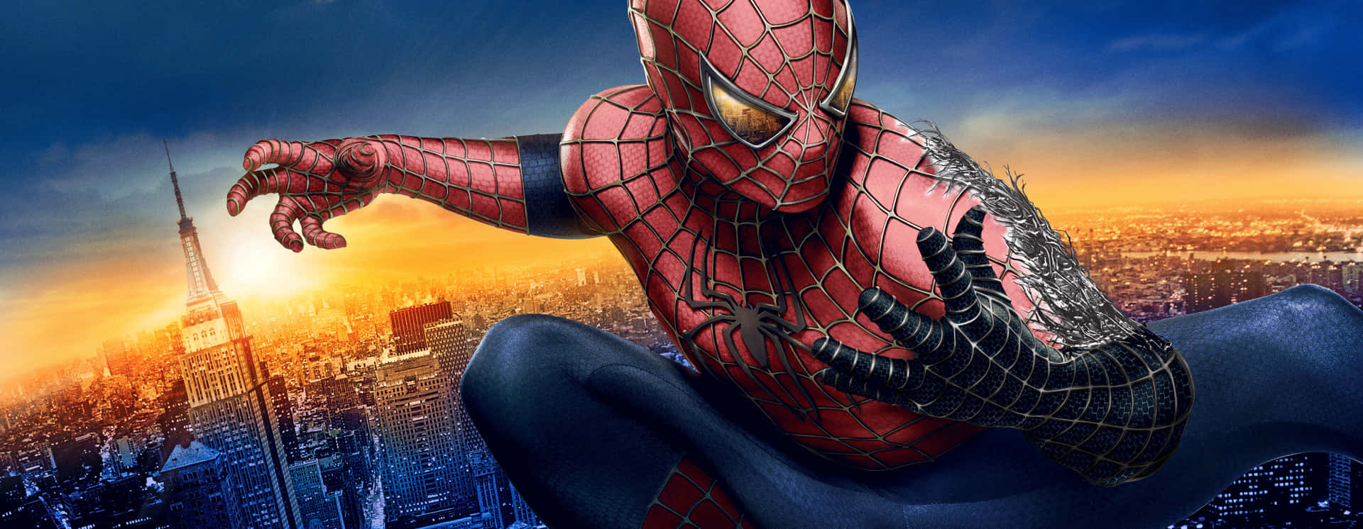 Spiderman Luchando Contra Los Villanos En Spider-man 3 Fondo de pantalla