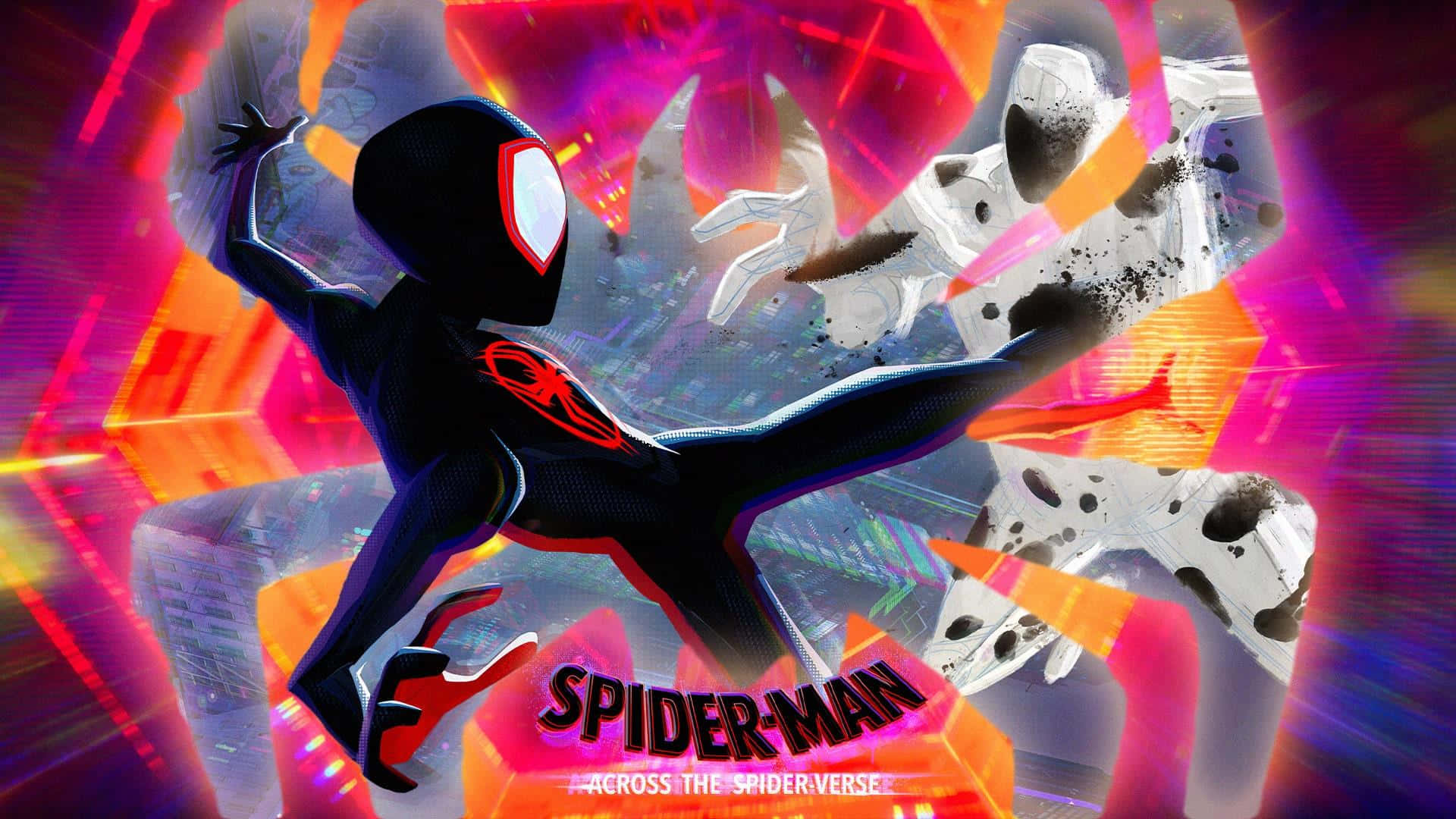 Spider Man Across The Spider Verse Promotional Art Wallpaper