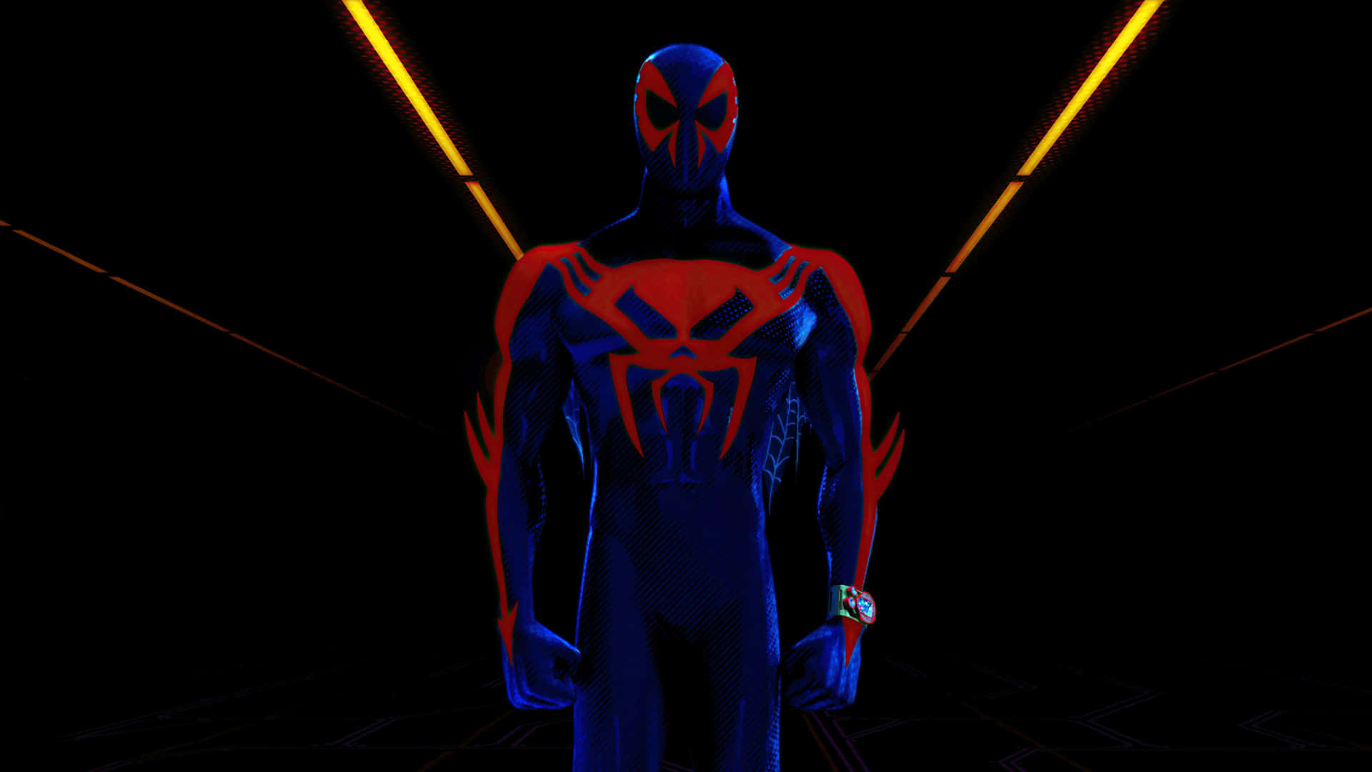 Spider Man Across The Spider Verse Standing Pose Wallpaper