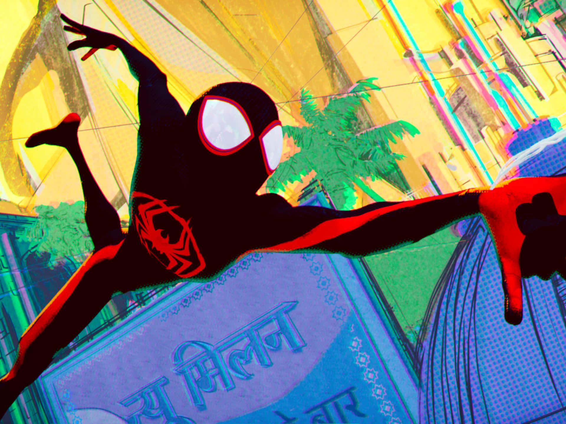 Spider Man Across The Spider Verse Swing Wallpaper
