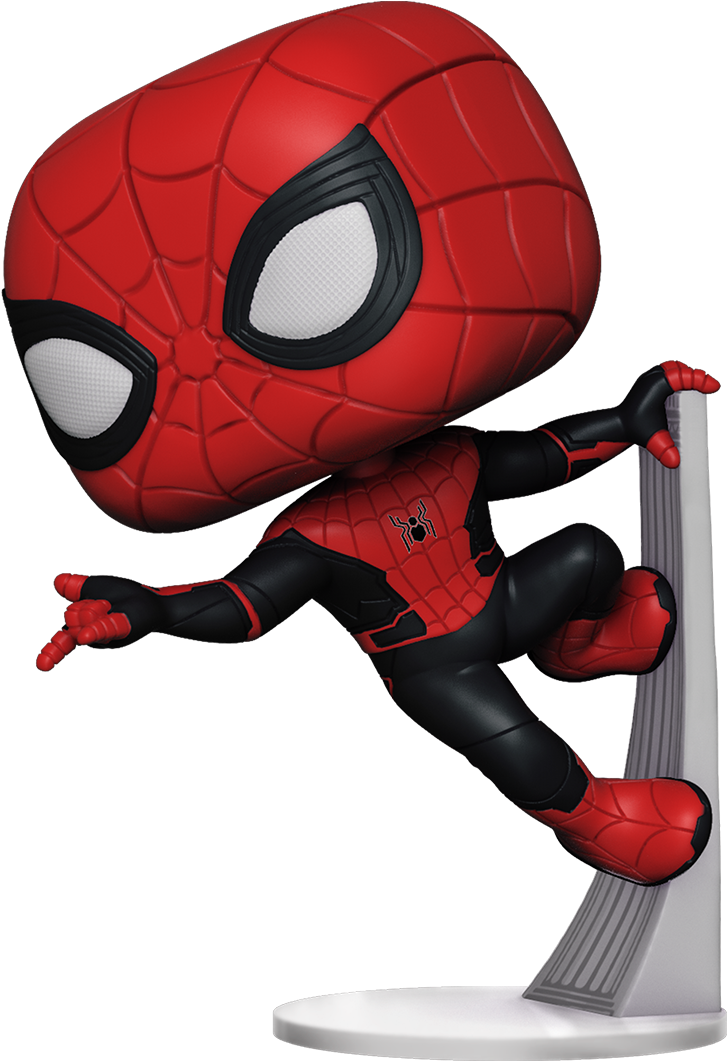 Spider Man Action Pose Figure PNG
