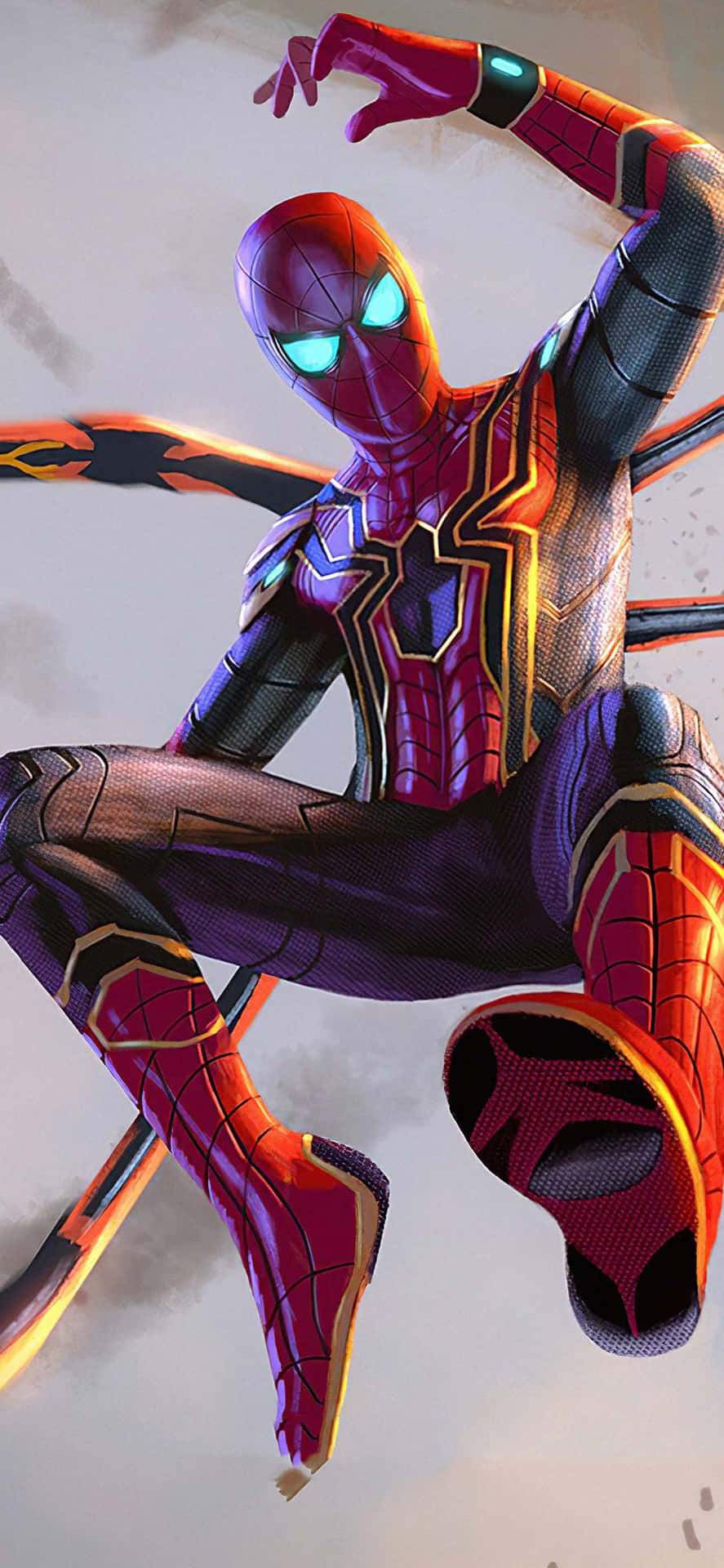 Escalahasta La Cima Con Un Estético De Spider-man Fondo de pantalla