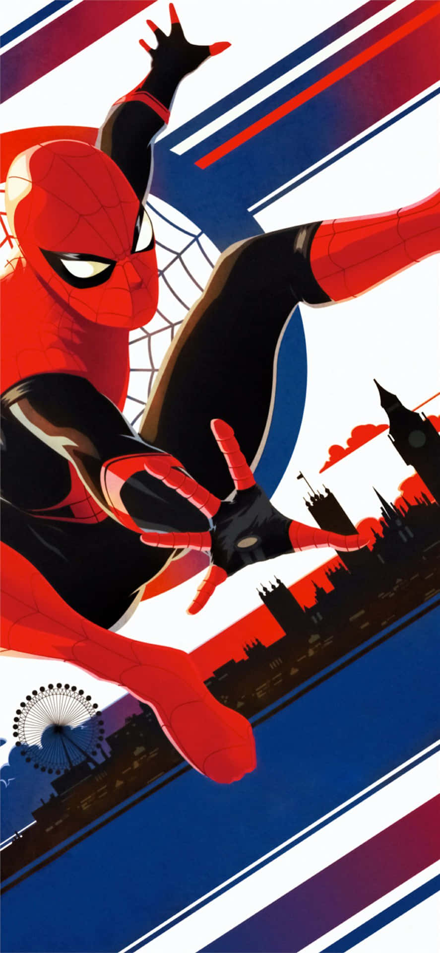 Spider Man Into The Spider Verse - London Wallpaper