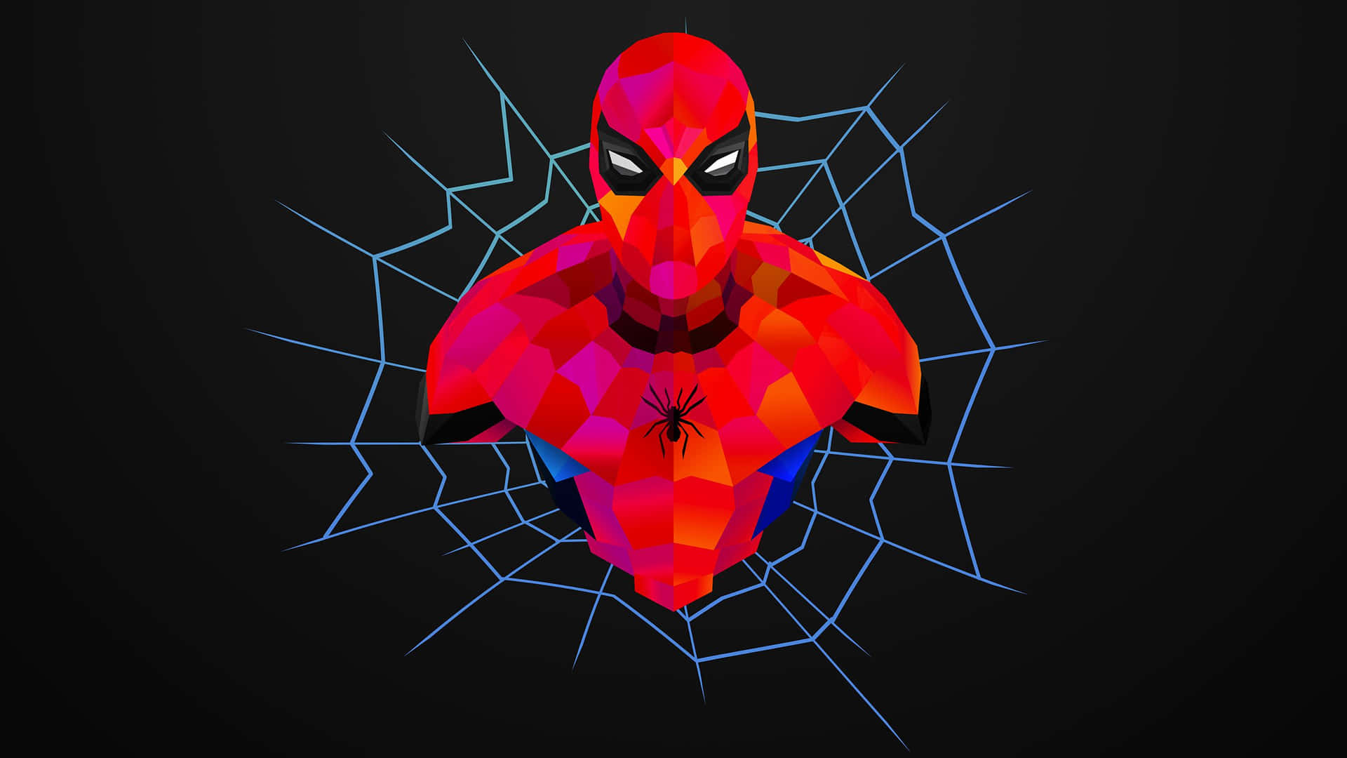 Spider Man In The Spider Web Wallpaper