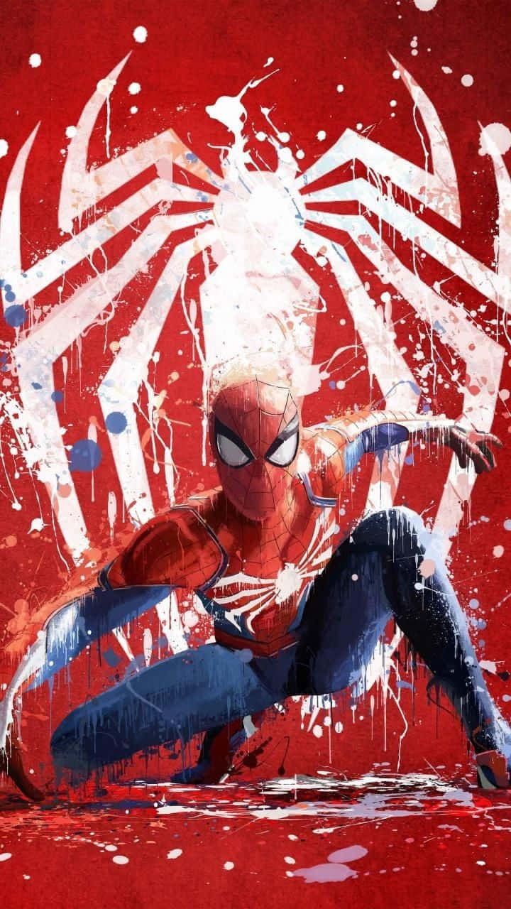 Spider Man Aesthetic Stance Position Background