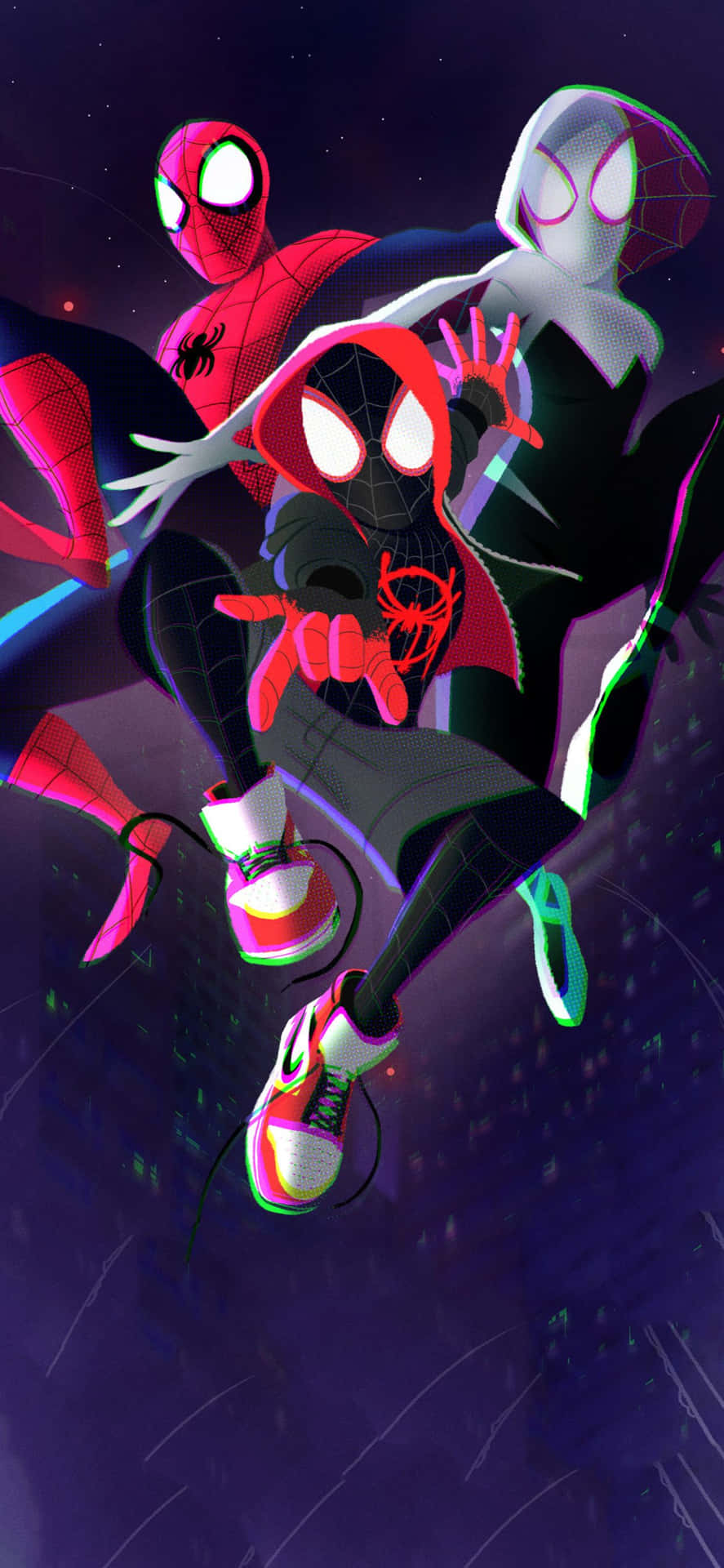 A villainous Spider Man with a mysterious aesthetic Wallpaper