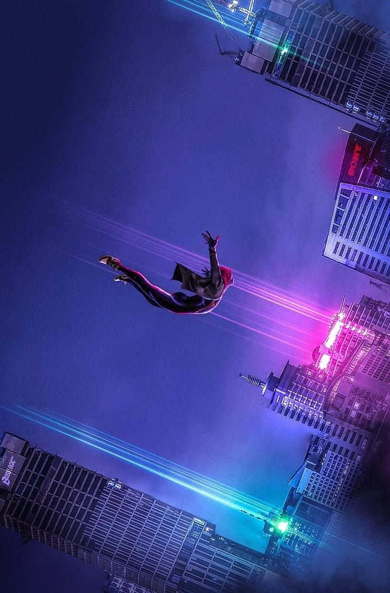 Spiderman Into The Spider-verse Affisch. Wallpaper