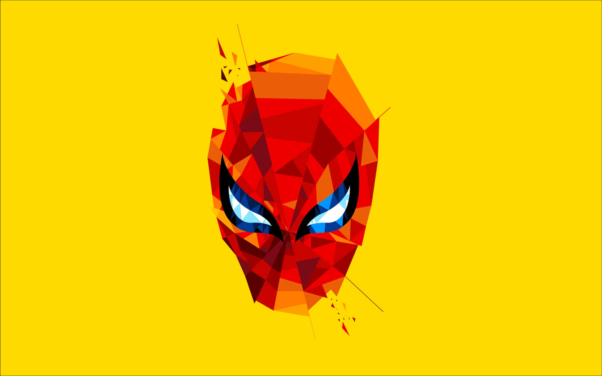 Spiderman Máscara De Gema Estética Fondo de pantalla